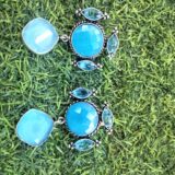 Blue earings