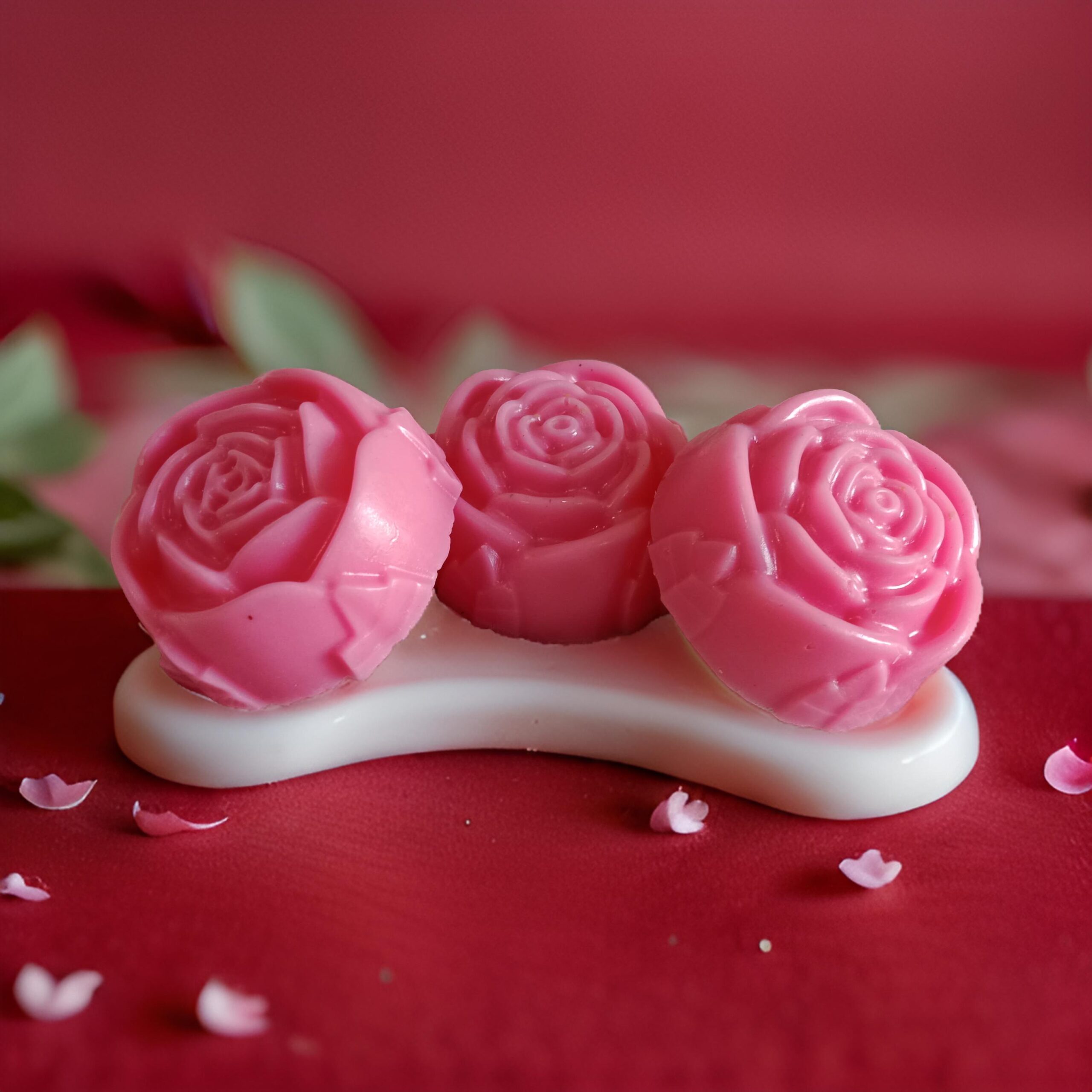 ARNI'S NATURAL HANDCRAFTED ROSE SOAP, PACK OF 3