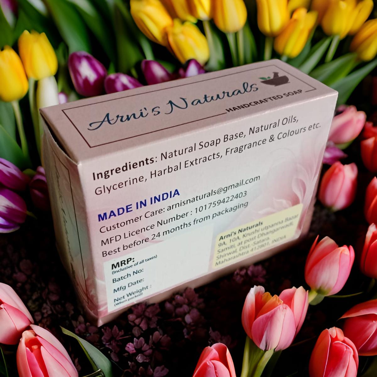 ARNI'S NATURAL HANDCRAFTED ROSE SOAP, PACK OF 5 - Image 4